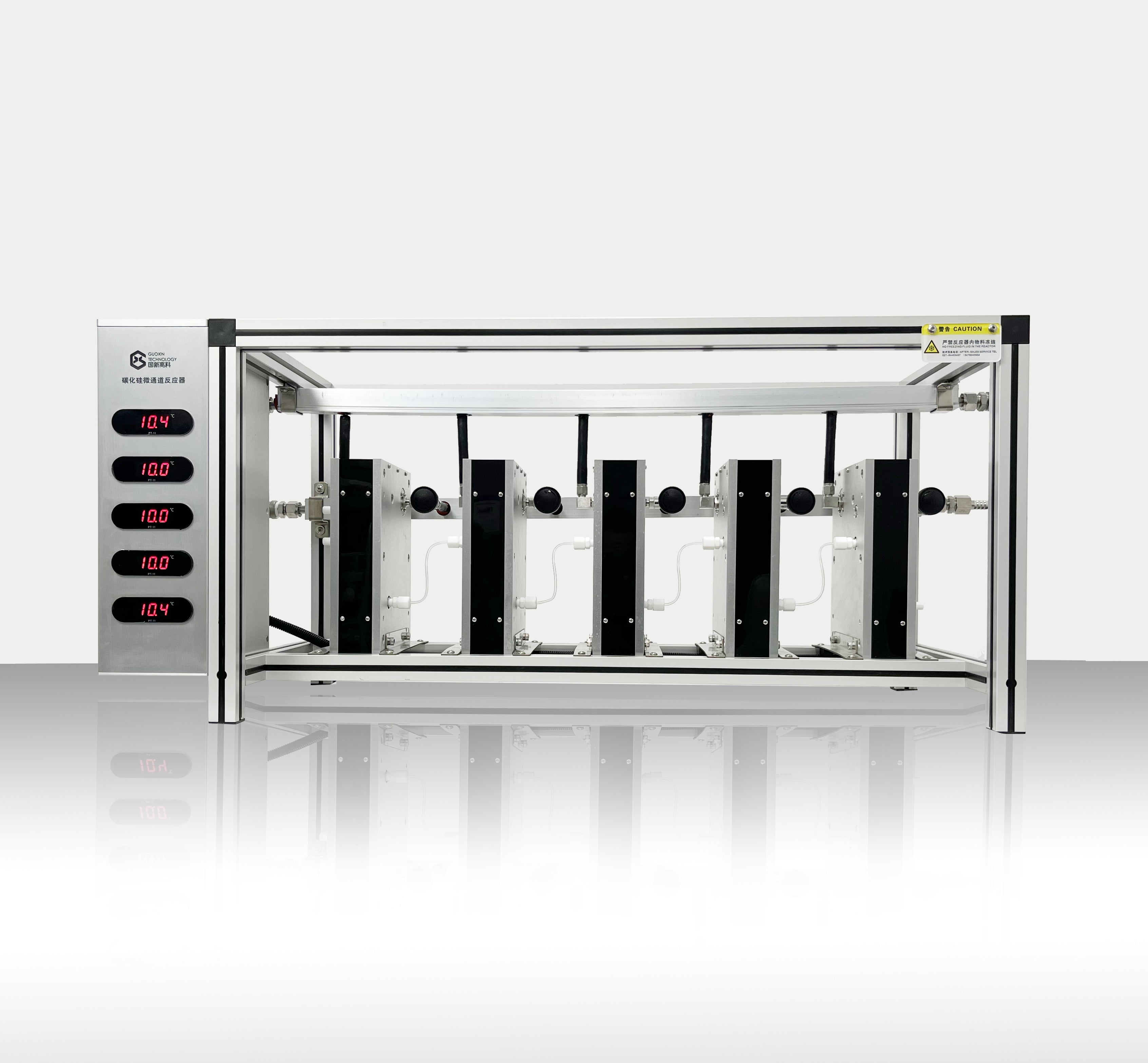 Silicon Carbide Microreactor SiC Microchannel Reactor Lab Level, Laboratory continuous flow reactor