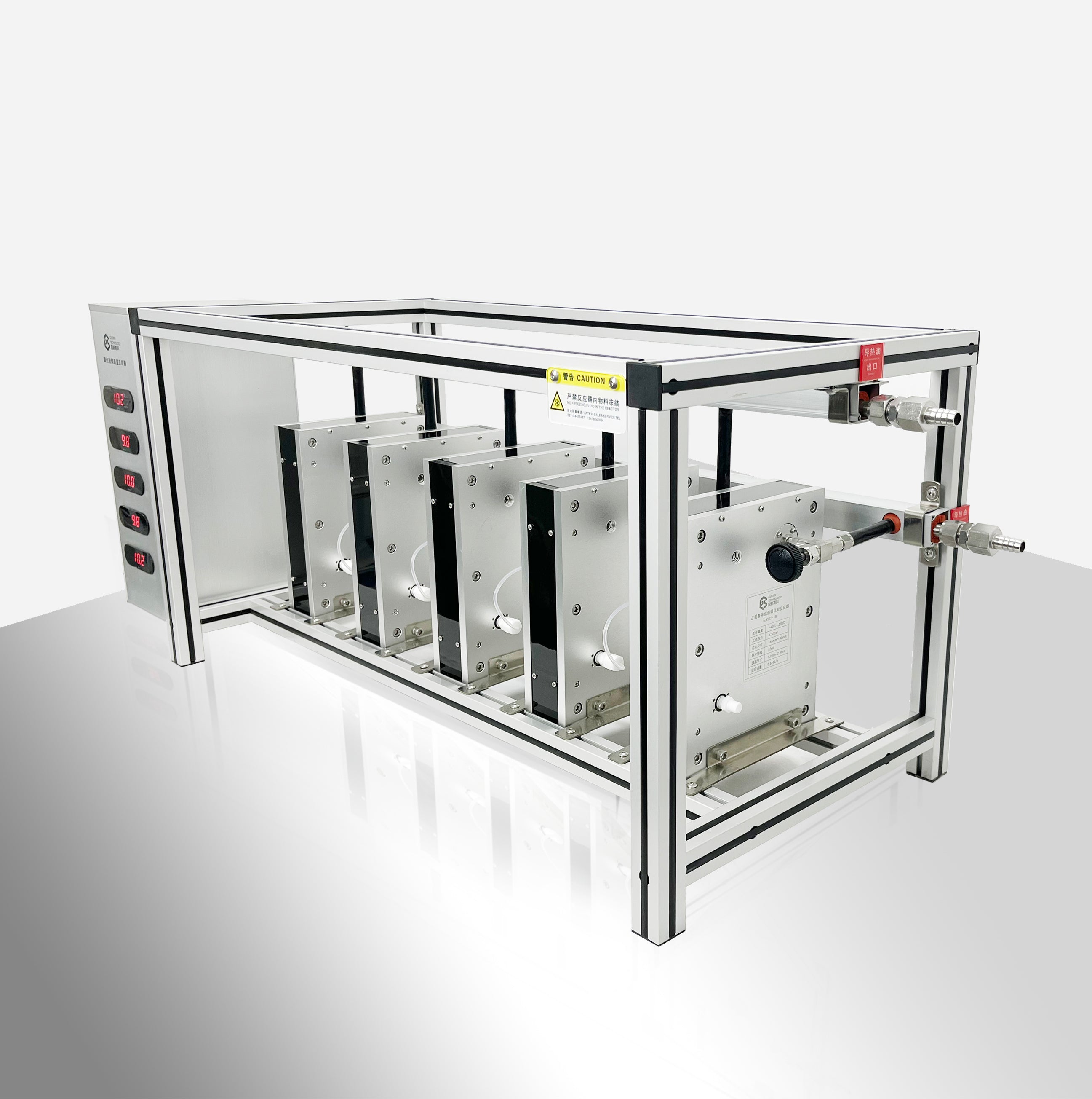 Silicon Carbide Microreactor SiC Microchannel Reactor Lab Level, Laboratory continuous flow reactor