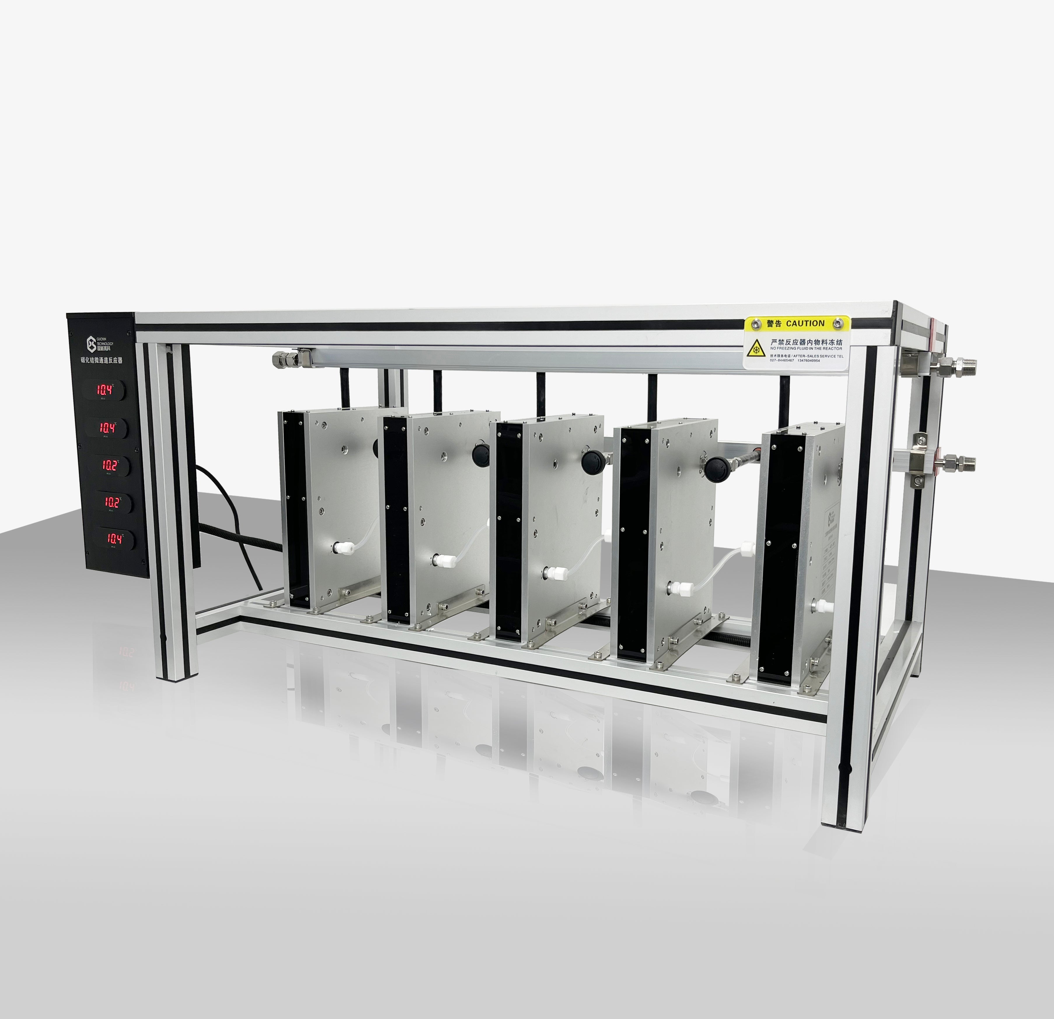 Silicon Carbide Microreactor Microchannelreactor Semi-Industrial Level，SiC Continuous Flow Reactors