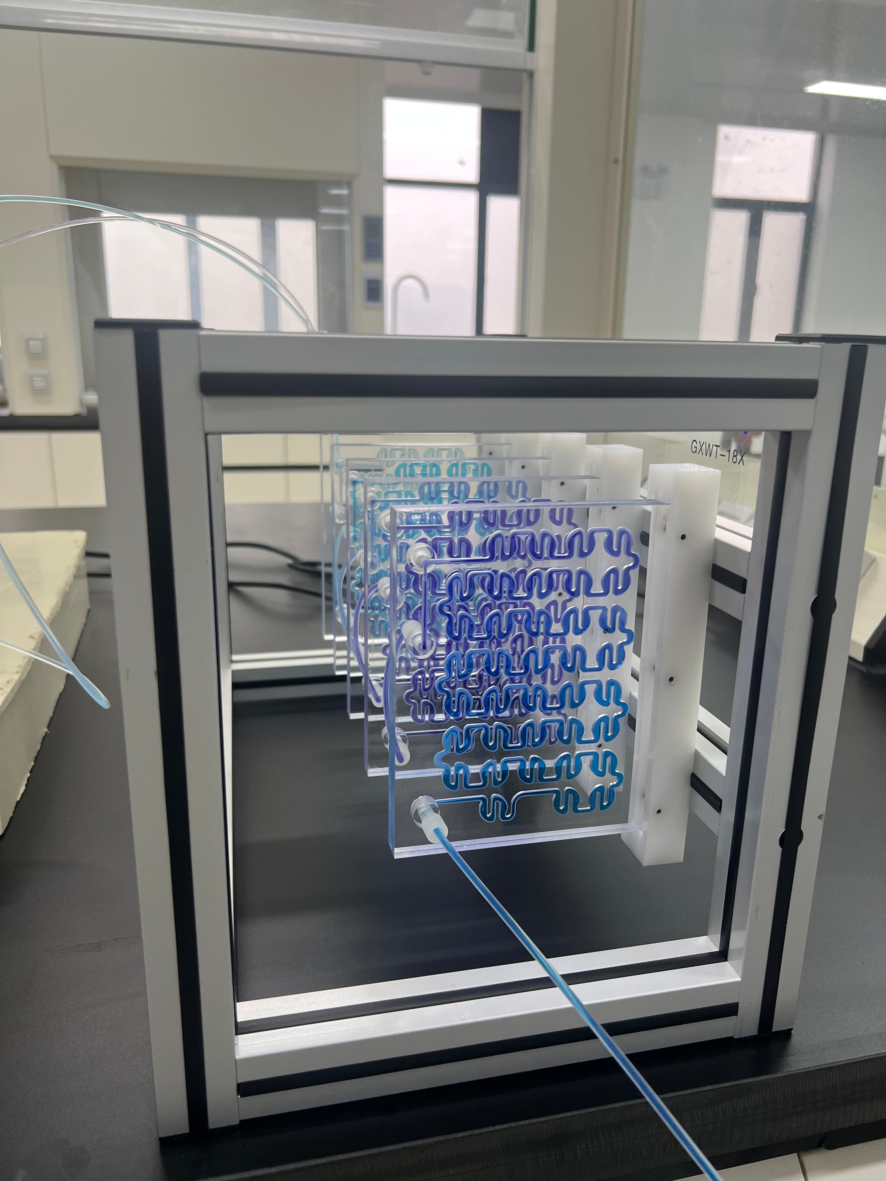 Microchannel reactor demonstration model, teaching demonstration model, non-experimental microchannel reactor Continuous Flow Reactors Model